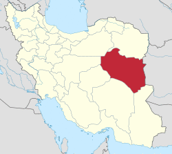 Location of South Khorasan Province in Iran