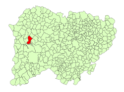 Location in Salamanca