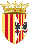 Coat of Arms of Eleanor of Sicily, Queen of Aragon.svg