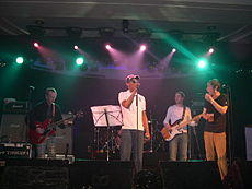 Ocean Colour Scene performing in Leeds in 2005.