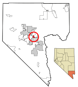 Location of Whitney in Clark County, Nevada