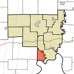 Location of Boone Township in Crawford County