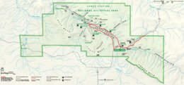 A color map of Chaco Culture National Historic Park