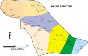 Map of Shabelle Zone