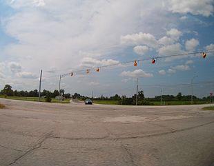 Intersection of U.S. 31 and State Highway 10, in Green Township