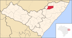 Location of União dos Palmares in the State of Alagoas