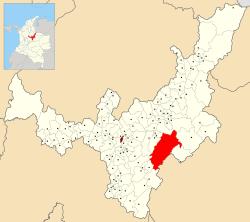 Location of the municipality and town of Aquitania in the Boyacá Department of Colombia