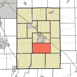 Map highlighting Shelby Township, Shelby County, Indiana.svg