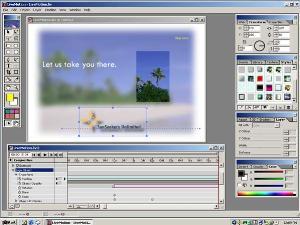 Adobe LiveMotion 2 running on Microsoft Windows