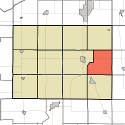 Location in Pulaski County