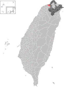 Location of Linkou in Xinbei City