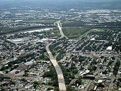 A picture of PA 309 as it travels through Luzerne and the surrounding communities. Luzerne is pictured in the foreground.