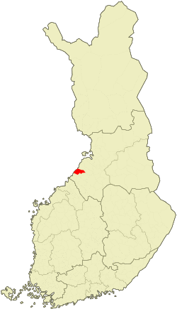Location of Pyhäjoki in Finland