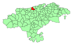 Location of Santillana del Mar