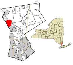 Location of Croton-on-Hudson, New York