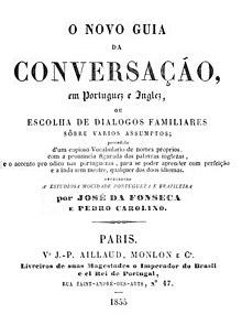O novo guia da conversaçao en portuguez e inglez 1ere edition.jpg