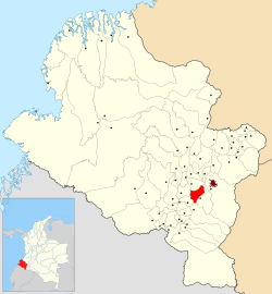 Location of the municipality and town of Yacuanquer in the Nariño Department of Colombia.