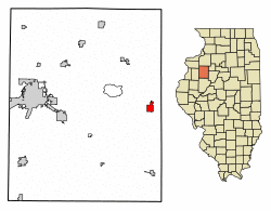 Location of Williamsfield in Knox County, Illinois
