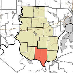 Location in Harrison County