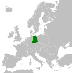 The territory of the German Democratic Republic (East Germany) from its creation on 7 October 1949 until its dissolution on 3 October 1990
