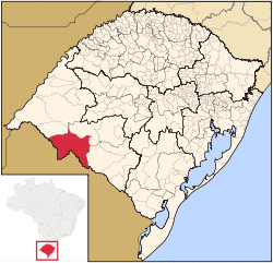 Location of Santana do Livramento
