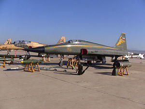 An IRIAF HESA Azarakhsh in Vahdati Airbase Air Show.JPG