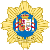Spanish Judiciary Badge-Supreme Court Magistrate.svg