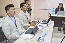 Delegates attending a committee