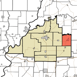 Location in Gibson County