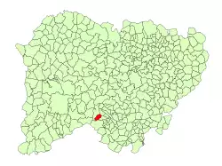 Location in Salamanca