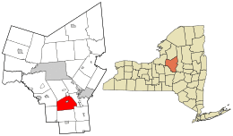 Location in Oneida County and the state of New York.