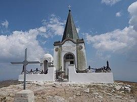 Serbian chapel on Kajmakčalan (2521m).jpg