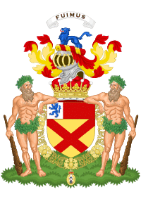Coat of Arms of Andrew Bruce 11th Earl of Elgin.svg