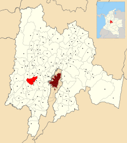 Localization in Cundinamarca, in Colombia