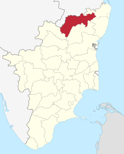 Location in Tamil Nadu India