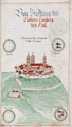 Comburg at the end of the 16th century