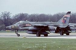 A Sepecat Jaguar GR1A of No. 41 Squadron at RAF Coltishall.