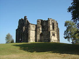 The ruined chapel on Mont Gargan, in Sussac