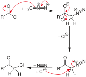 The Nierenstein reaction mechanism