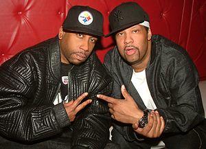 Rob Base (left) and DJ E-Z Rock (right) in Toronto in 2006. Photo by Mick Tobyn.