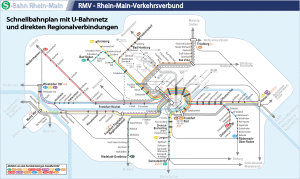 Rhine-Main S-Bahn route map
