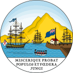 Badge of Trinidad and Tobago (1889–1958).svg