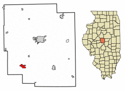 Location in Logan County, Illinois