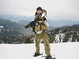 Everman serving with the U.S. Army Special Forces in Afghanistan