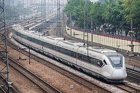 CRH6A at Guangzhou-Shenzhen Rail Line 2018 03.jpg