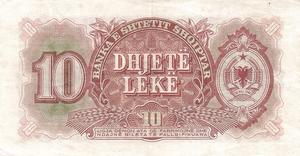 10 lekë of Albania in 1949 Reverse.png