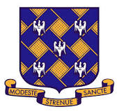 Rutlish School Shield Crest Present Modeste Strenue Sancte.jpeg