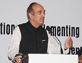The Union Minister for Health and Family Welfare, Shri Ghulam Nabi Azad addressing at the “Consultation on implementing effective school health programs in India”, in New Delhi on September 24, 2012.jpg