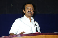 MK Stalin, the younger brother of Alagiri