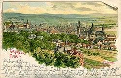 Postcard of Fulda c. 1860–1926